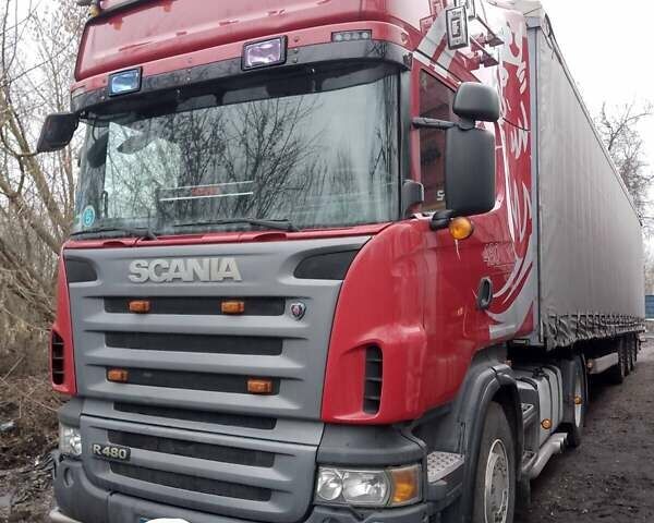 Красный Сканиа Р 480, объемом двигателя 12.7 л и пробегом 1000 тыс. км за 16000 $, фото 1 на Automoto.ua