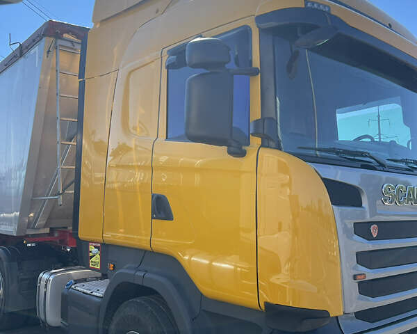 Желтый Сканиа R 450, объемом двигателя 12.7 л и пробегом 912 тыс. км за 35600 $, фото 1 на Automoto.ua