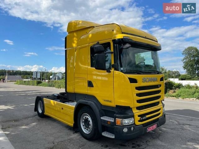 Желтый Сканиа R 450, объемом двигателя 12.74 л и пробегом 861 тыс. км за 33000 $, фото 1 на Automoto.ua