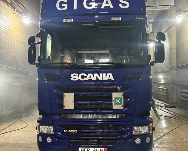 Синий Сканиа R 450, объемом двигателя 12.7 л и пробегом 535 тыс. км за 37872 $, фото 1 на Automoto.ua