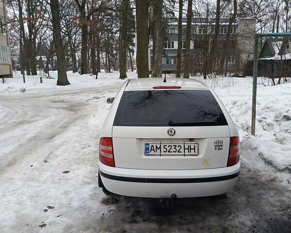 Белый Шкода Фабия, объемом двигателя 1.42 л и пробегом 142 тыс. км за 4000 $, фото 1 на Automoto.ua