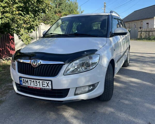 Белый Шкода Фабия, объемом двигателя 1.2 л и пробегом 200 тыс. км за 5000 $, фото 1 на Automoto.ua