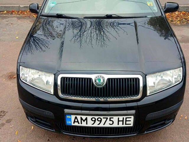 Чорний Шкода Фабія, об'ємом двигуна 1.4 л та пробігом 224 тис. км за 4500 $, фото 1 на Automoto.ua