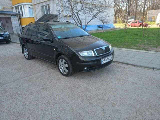 Чорний Шкода Фабія, об'ємом двигуна 1.4 л та пробігом 202 тис. км за 4650 $, фото 1 на Automoto.ua