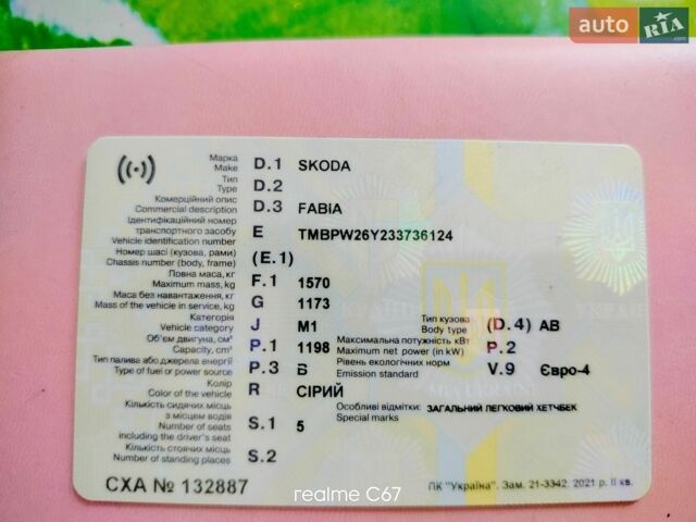 Серый Шкода Фабия, объемом двигателя 1.2 л и пробегом 255 тыс. км за 2900 $, фото 1 на Automoto.ua
