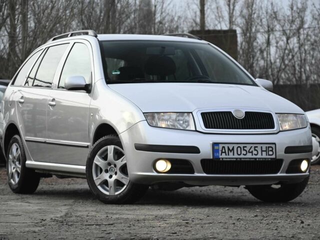 Серый Шкода Фабия, объемом двигателя 1.4 л и пробегом 209 тыс. км за 5350 $, фото 1 на Automoto.ua