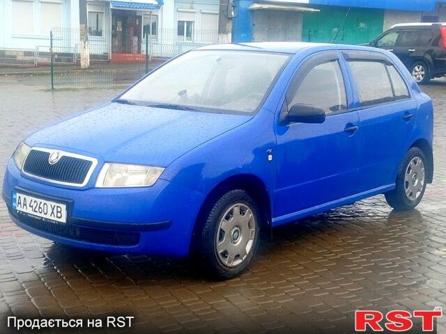 Синий Шкода Фабия, объемом двигателя 1.4 л и пробегом 190 тыс. км за 3500 $, фото 1 на Automoto.ua