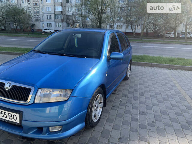 Синий Шкода Фабия, объемом двигателя 1.4 л и пробегом 261 тыс. км за 3200 $, фото 1 на Automoto.ua