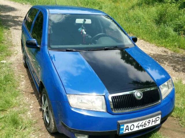 Синий Шкода Фабия, объемом двигателя 1.4 л и пробегом 200 тыс. км за 3650 $, фото 1 на Automoto.ua