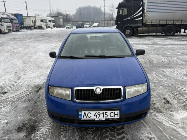 Синий Шкода Фабия, объемом двигателя 1.4 л и пробегом 276 тыс. км за 2800 $, фото 1 на Automoto.ua