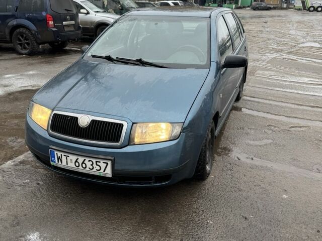 Синий Шкода Фабия, объемом двигателя 1.9 л и пробегом 337 тыс. км за 2200 $, фото 1 на Automoto.ua