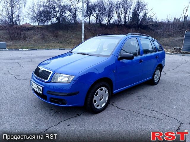 Синій Шкода Фабія, об'ємом двигуна 1.4 л та пробігом 238 тис. км за 3800 $, фото 1 на Automoto.ua