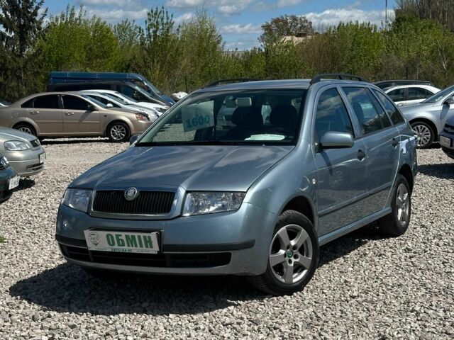 Синий Шкода Фабия, объемом двигателя 1.4 л и пробегом 166 тыс. км за 5700 $, фото 1 на Automoto.ua