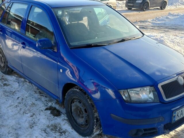 Синій Шкода Фабія, об'ємом двигуна 1.4 л та пробігом 204 тис. км за 3200 $, фото 1 на Automoto.ua