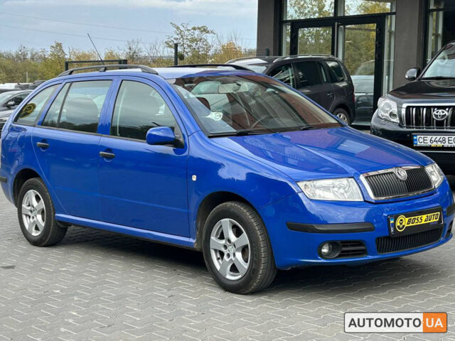 Синий Шкода Фабия, объемом двигателя 1.4 л и пробегом 248 тыс. км за 4800 $, фото 1 на Automoto.ua
