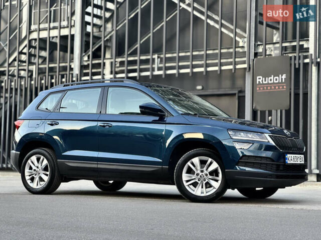 Синий Шкода Karoq, объемом двигателя 1.4 л и пробегом 58 тыс. км за 23950 $, фото 1 на Automoto.ua
