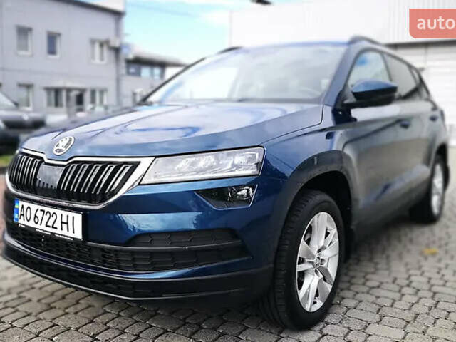 Синий Шкода Karoq, объемом двигателя 1.4 л и пробегом 33 тыс. км за 27500 $, фото 1 на Automoto.ua