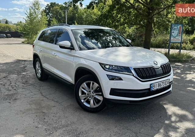 Белый Шкода Kodiaq, объемом двигателя 1.98 л и пробегом 95 тыс. км за 26500 $, фото 1 на Automoto.ua