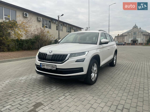 Белый Шкода Kodiaq, объемом двигателя 1.97 л и пробегом 28 тыс. км за 34000 $, фото 1 на Automoto.ua