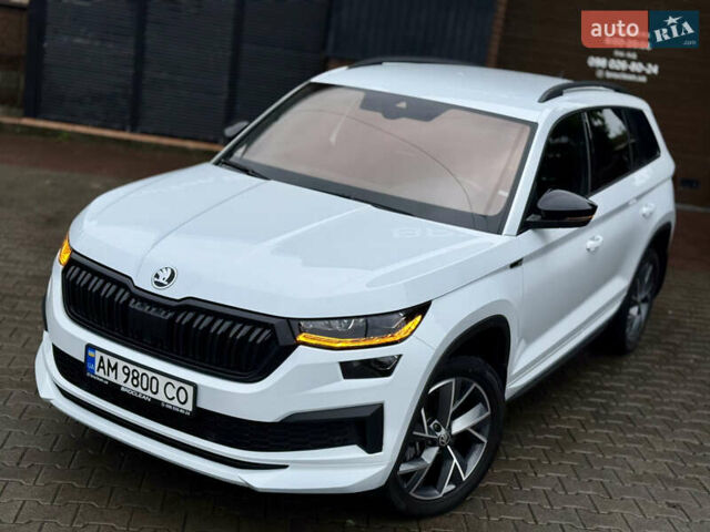 Білий Шкода Kodiaq, об'ємом двигуна 2 л та пробігом 154 тис. км за 37499 $, фото 1 на Automoto.ua