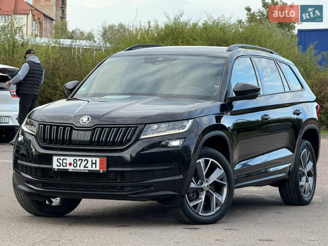 Черный Шкода Kodiaq, объемом двигателя 2 л и пробегом 160 тыс. км за 32499 $, фото 1 на Automoto.ua