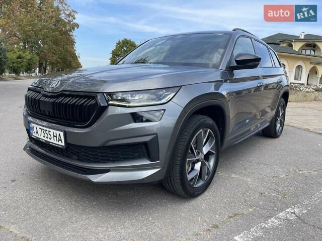 Серый Шкода Kodiaq, объемом двигателя 1.98 л и пробегом 74 тыс. км за 36000 $, фото 1 на Automoto.ua