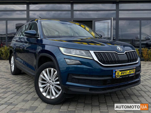 Синий Шкода Kodiaq, объемом двигателя 2 л и пробегом 132 тыс. км за 27900 $, фото 1 на Automoto.ua