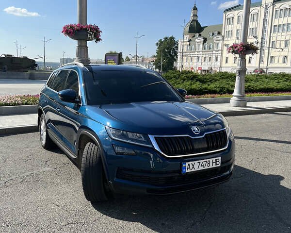 Синий Шкода Kodiaq, объемом двигателя 2 л и пробегом 115 тыс. км за 28700 $, фото 1 на Automoto.ua