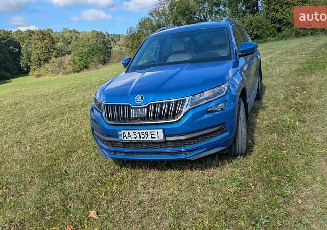 Синий Шкода Kodiaq, объемом двигателя 1.98 л и пробегом 88 тыс. км за 30300 $, фото 1 на Automoto.ua