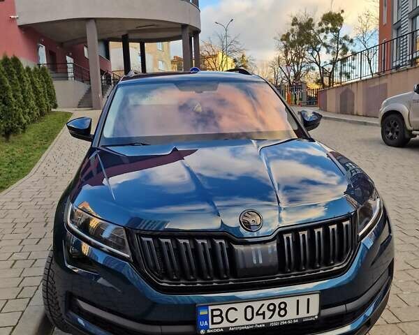 Синий Шкода Kodiaq, объемом двигателя 1.97 л и пробегом 63 тыс. км за 34500 $, фото 1 на Automoto.ua