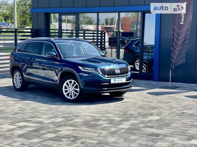 Синий Шкода Kodiaq, объемом двигателя 2 л и пробегом 68 тыс. км за 32550 $, фото 1 на Automoto.ua