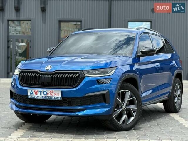 Синій Шкода Kodiaq, об'ємом двигуна 1.97 л та пробігом 47 тис. км за 39700 $, фото 1 на Automoto.ua