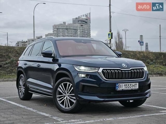 Синий Шкода Kodiaq, объемом двигателя 1.97 л и пробегом 48 тыс. км за 43800 $, фото 1 на Automoto.ua