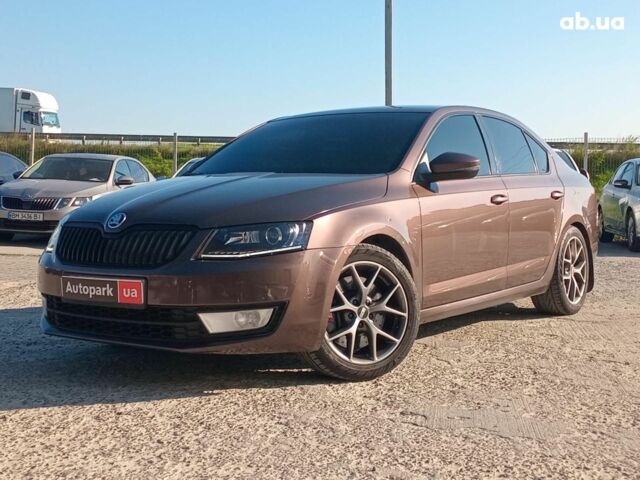 Коричневый Шкода Octavia A7, объемом двигателя 1.8 л и пробегом 385 тыс. км за 11390 $, фото 1 на Automoto.ua