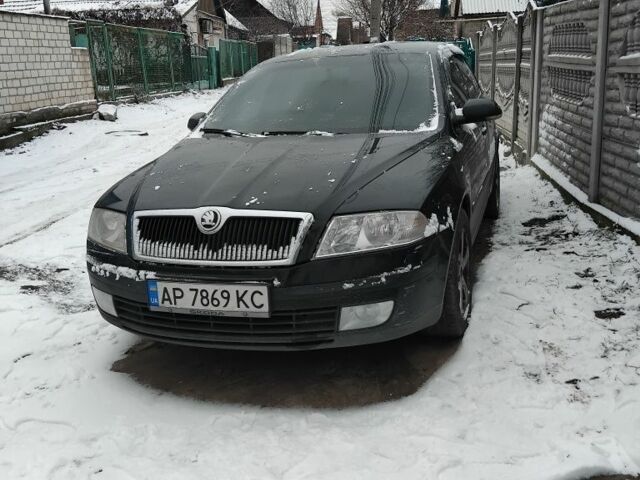 Черный Шкода Октавия, объемом двигателя 2 л и пробегом 153 тыс. км за 6400 $, фото 1 на Automoto.ua