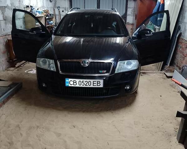 Черный Шкода Октавия, объемом двигателя 2 л и пробегом 208 тыс. км за 7200 $, фото 1 на Automoto.ua