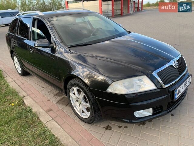 Черный Шкода Октавия, объемом двигателя 2 л и пробегом 276 тыс. км за 6000 $, фото 1 на Automoto.ua