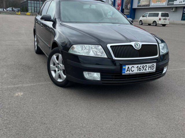 Черный Шкода Октавия, объемом двигателя 2 л и пробегом 257 тыс. км за 6300 $, фото 1 на Automoto.ua