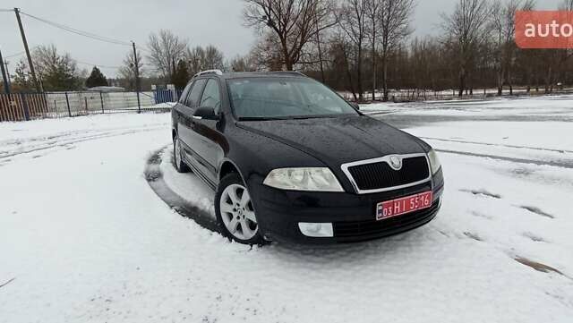 Черный Шкода Октавия, объемом двигателя 1.8 л и пробегом 205 тыс. км за 6900 $, фото 1 на Automoto.ua