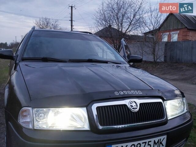 Черный Шкода Октавия, объемом двигателя 1.6 л и пробегом 222 тыс. км за 6500 $, фото 1 на Automoto.ua