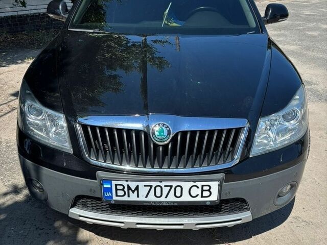 Черный Шкода Октавия, объемом двигателя 2 л и пробегом 210 тыс. км за 12300 $, фото 1 на Automoto.ua