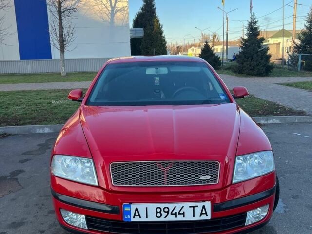 Красный Шкода Октавия, объемом двигателя 1.6 л и пробегом 192 тыс. км за 5900 $, фото 1 на Automoto.ua