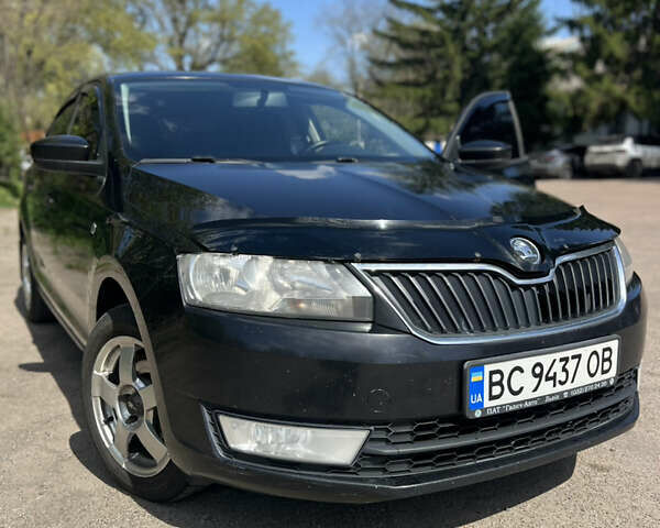 Черный Шкода Рапид, объемом двигателя 1.6 л и пробегом 242 тыс. км за 7800 $, фото 1 на Automoto.ua