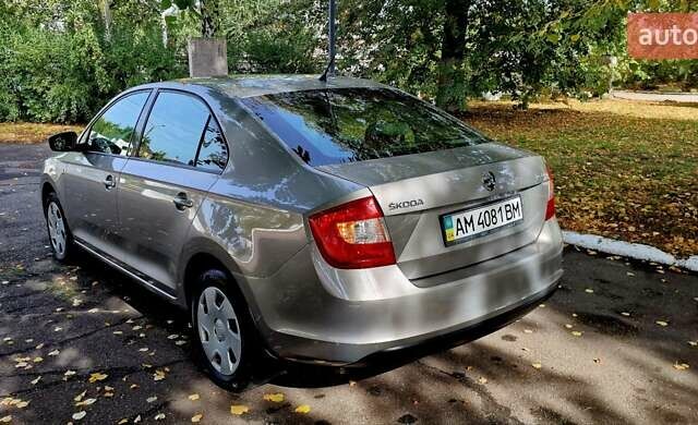 Коричневый Шкода Рапид, объемом двигателя 1.2 л и пробегом 78 тыс. км за 8700 $, фото 1 на Automoto.ua