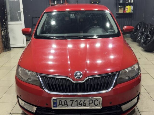 Красный Шкода Рапид, объемом двигателя 1.2 л и пробегом 124 тыс. км за 6000 $, фото 1 на Automoto.ua