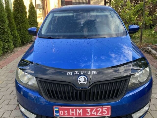 Синий Шкода Рапид, объемом двигателя 1.4 л и пробегом 232 тыс. км за 7800 $, фото 1 на Automoto.ua