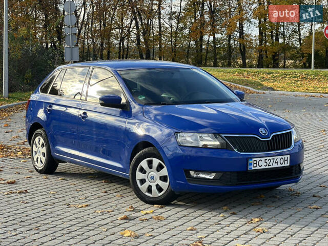 Шкода Рапід 2018 у Стрые на Automoto.ua Синій Шкода Рапід, об'ємом двигуна 1 л та пробігом 150 тис. км за 8699 $, фото 1 на Automoto.ua