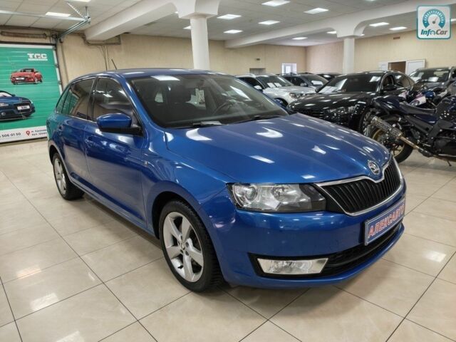 Синий Шкода Рапид, объемом двигателя 1.6 л и пробегом 221 тыс. км за 8600 $, фото 1 на Automoto.ua