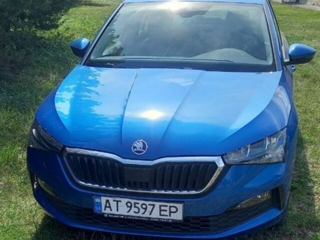 Синий Шкода Scala, объемом двигателя 1.5 л и пробегом 10 тыс. км за 17400 $, фото 1 на Automoto.ua