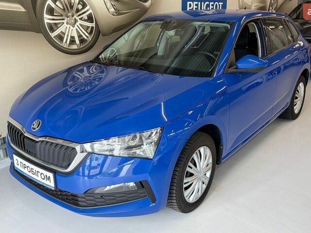 Синий Шкода Scala, объемом двигателя 1.6 л и пробегом 105 тыс. км за 14712 $, фото 1 на Automoto.ua